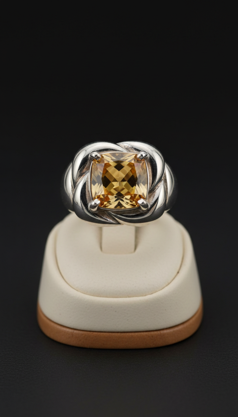 Chunky Sterling Silver Cocktail Ring