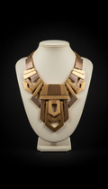 Layered Bronze Statement Necklaces